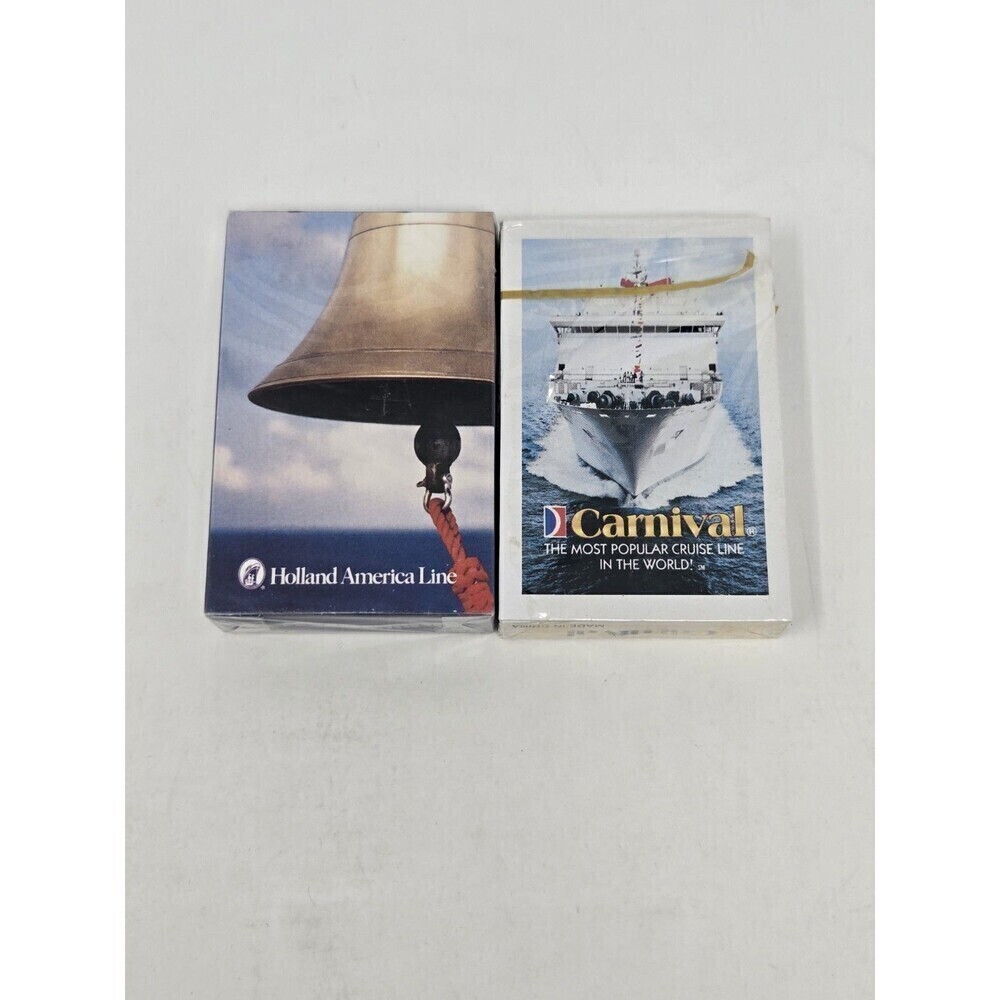 VINTAGE PLAYING CARDS NEW SEALED HOLLAND AMERICA CARNIVAL CRUISE LINE